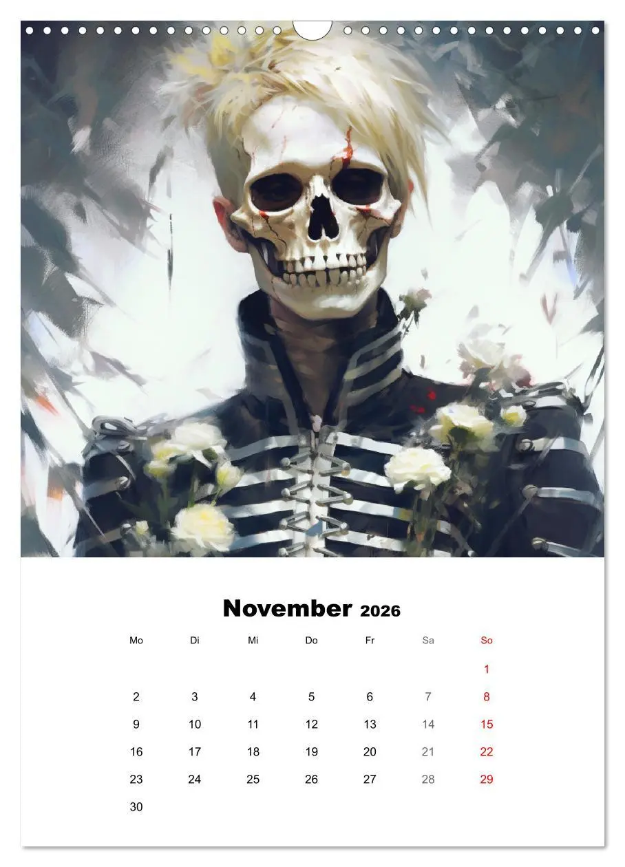 Bild: 9783516315103 | Gothic-Flower-Punk. Düster-romantische Kunst (Wandkalender 2026 DIN...
