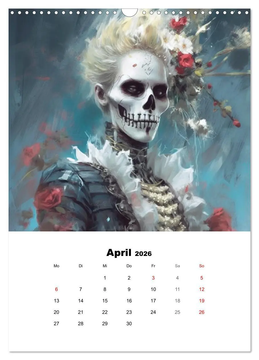 Bild: 9783516315103 | Gothic-Flower-Punk. Düster-romantische Kunst (Wandkalender 2026 DIN...