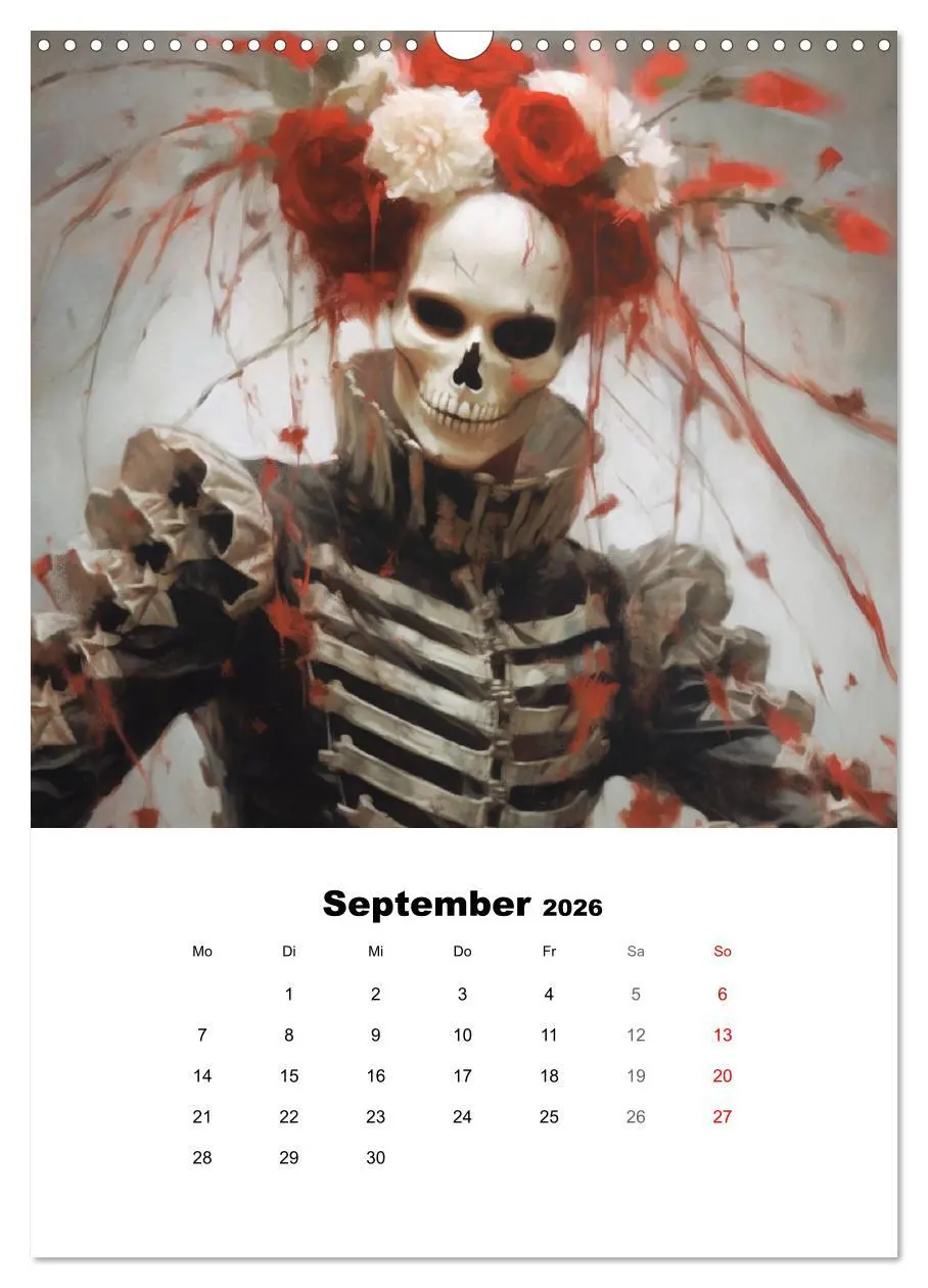 Bild: 9783516315103 | Gothic-Flower-Punk. Düster-romantische Kunst (Wandkalender 2026 DIN...