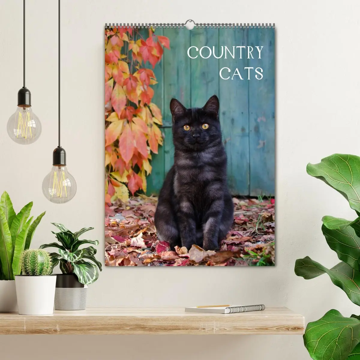 Bild: 9783516485103 | COUNTRY CATS (Wandkalender 2026 DIN A2 hoch), CALVENDO Monatskalender