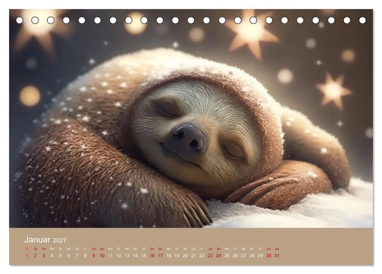 Bild: 9783569335103 | Der Kalender für echte Faultiere (Tischkalender 2027 DIN A5 quer),...