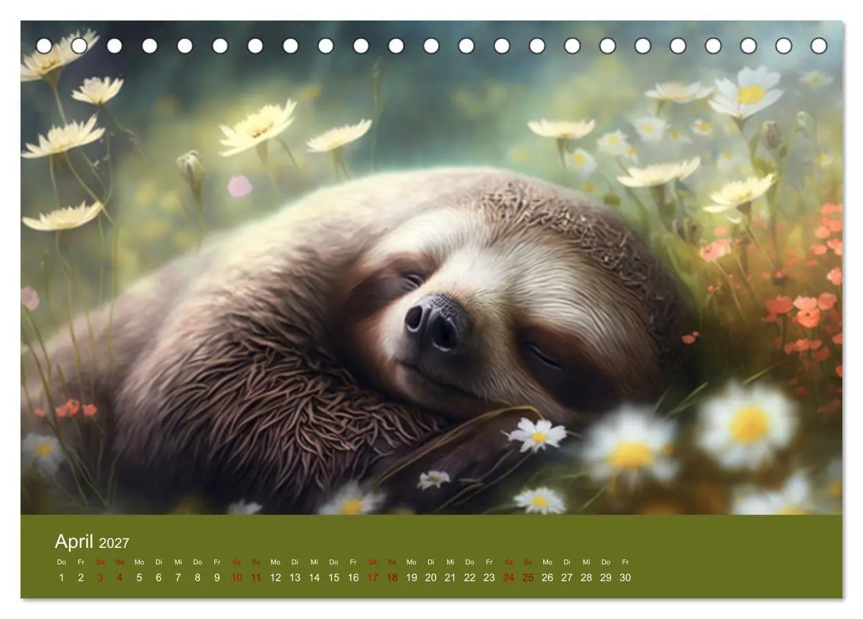 Bild: 9783569335103 | Der Kalender für echte Faultiere (Tischkalender 2027 DIN A5 quer),...