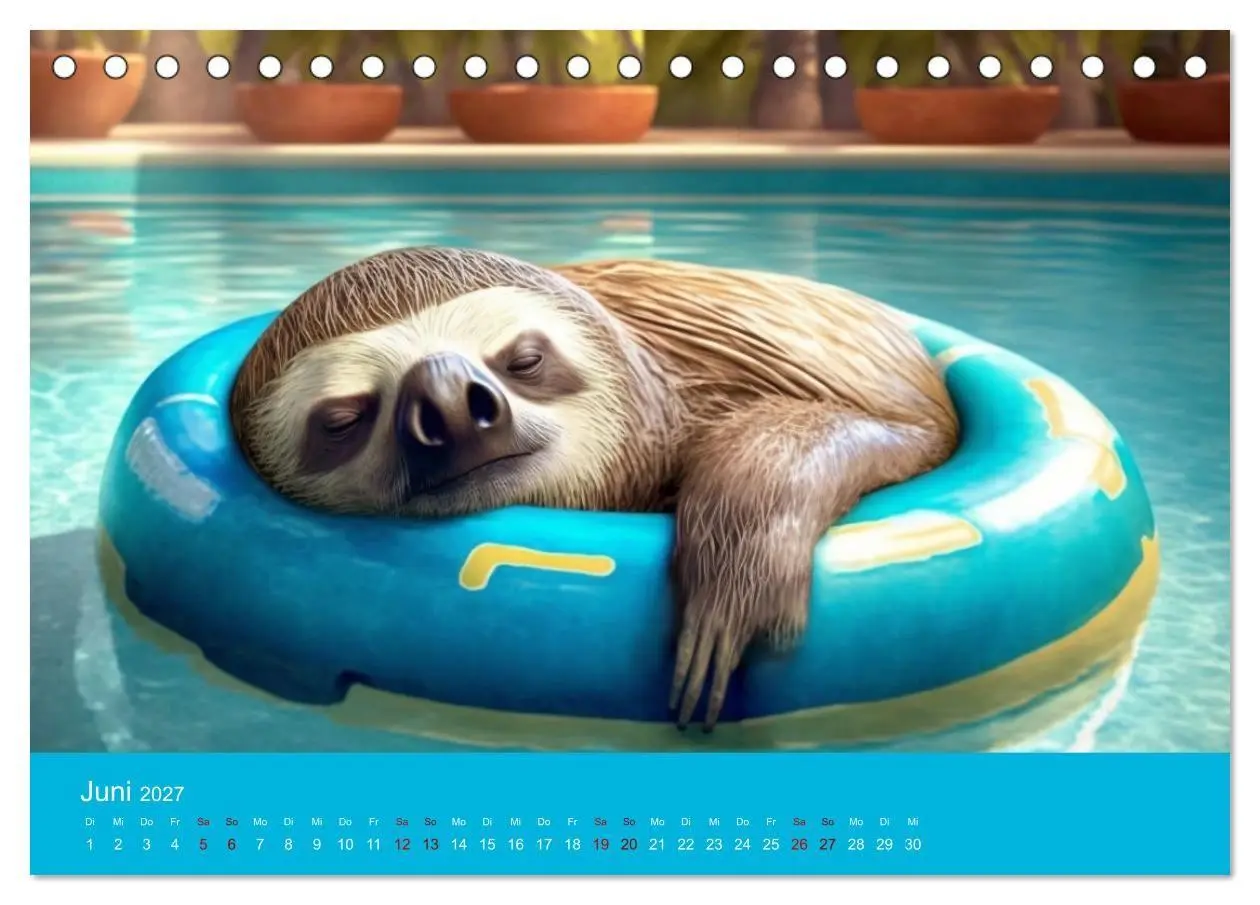 Bild: 9783569335103 | Der Kalender für echte Faultiere (Tischkalender 2027 DIN A5 quer),...