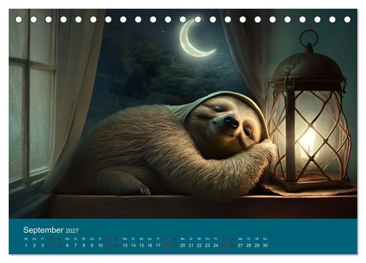 Bild: 9783569335103 | Der Kalender für echte Faultiere (Tischkalender 2027 DIN A5 quer),...