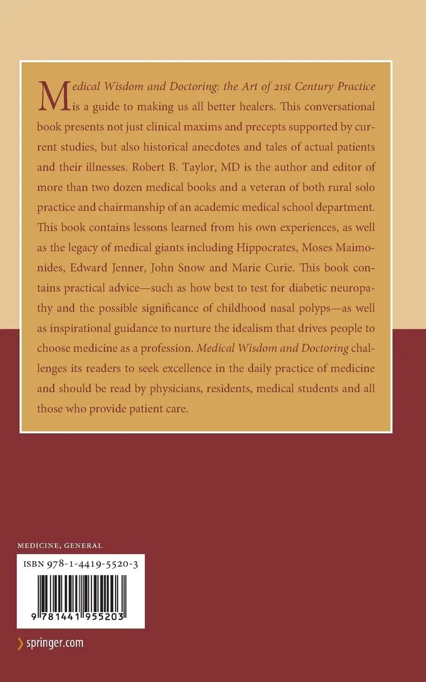 Rückseite: 9781441955203 | Medical Wisdom and Doctoring | The Art of 21st Century Practice | Buch