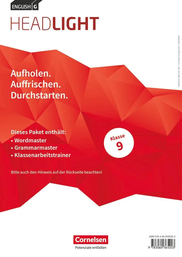 Cover: 9783060365203 | English G Headlight Band 5: 9. Schuljahr - Arbeitshefte Wordmaster,...