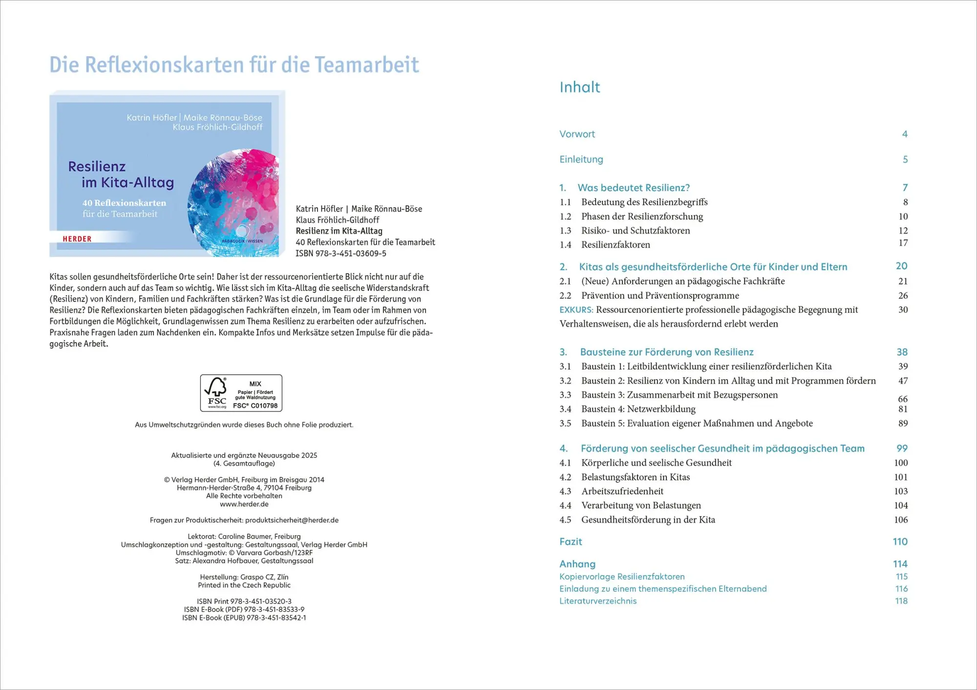 Bild: 9783451035203 | Resilienz im Kita-Alltag | Was Kinder stark und widerstandsfähig macht