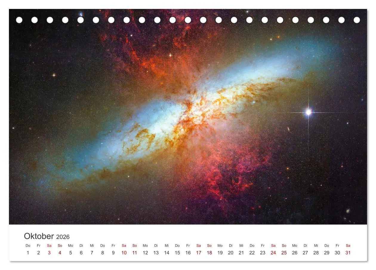 Bild: 9783457385203 | Nebel &amp; Galaxien - Faszination Weltraum (Tischkalender 2026 DIN A5...