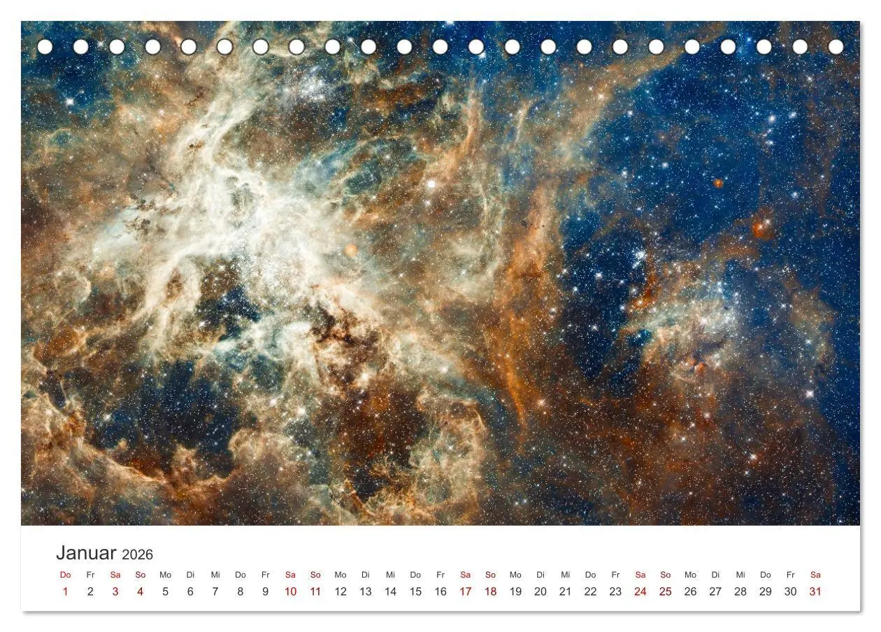Bild: 9783457385203 | Nebel &amp; Galaxien - Faszination Weltraum (Tischkalender 2026 DIN A5...