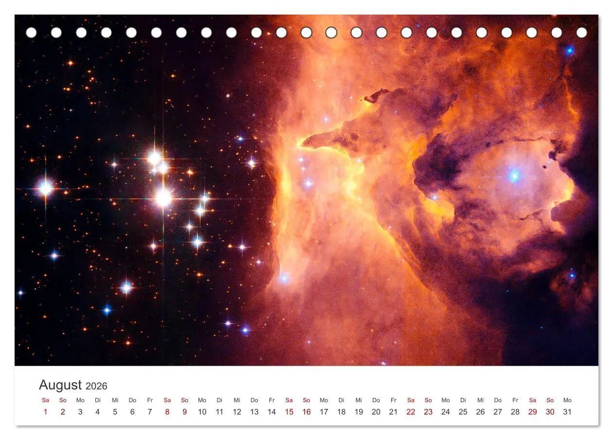Bild: 9783457385203 | Nebel &amp; Galaxien - Faszination Weltraum (Tischkalender 2026 DIN A5...