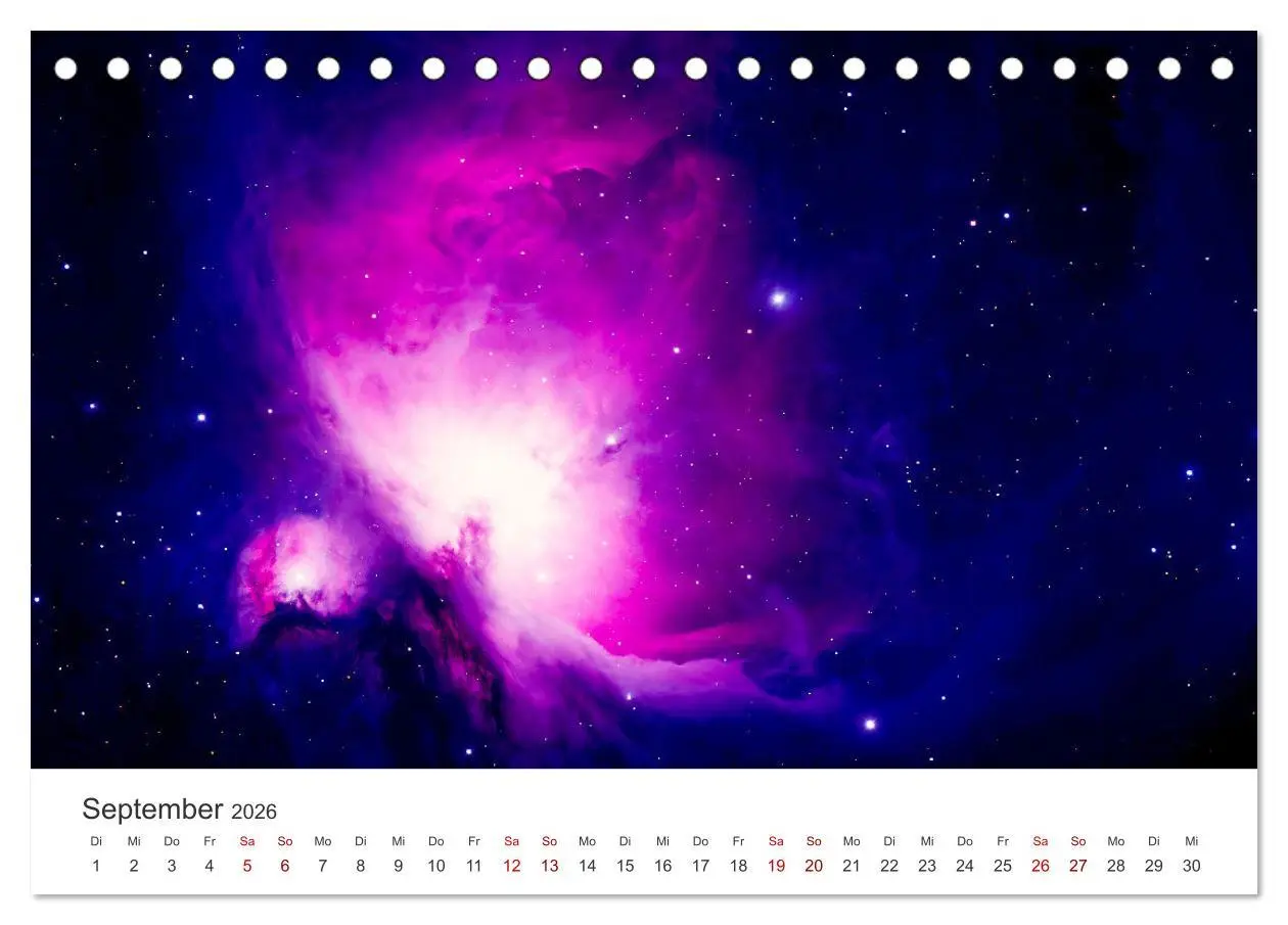 Bild: 9783457385203 | Nebel &amp; Galaxien - Faszination Weltraum (Tischkalender 2026 DIN A5...