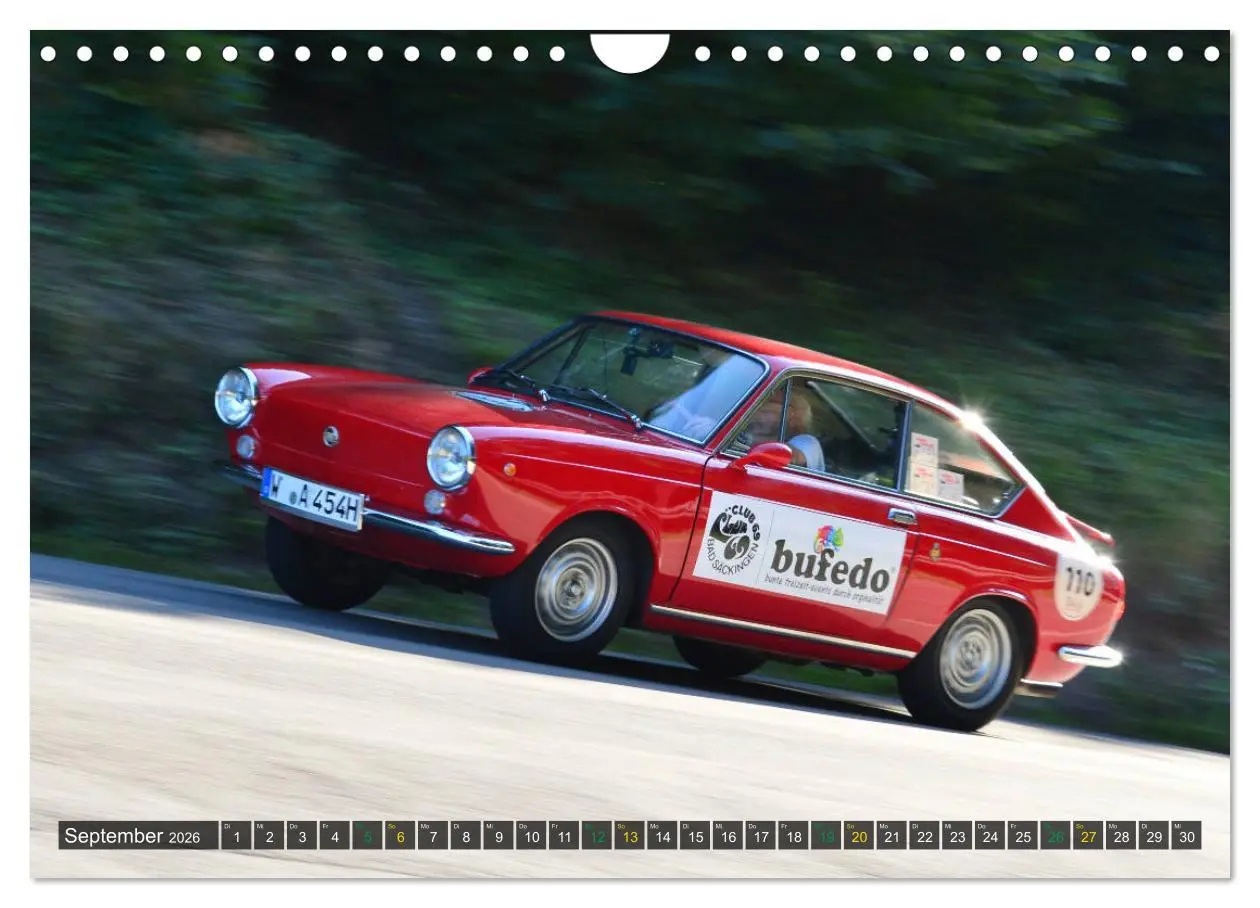 Bild: 9783457765203 | OLDTIMER BERGRENNEN - Kleine Flitzer (Wandkalender 2026 DIN A4...