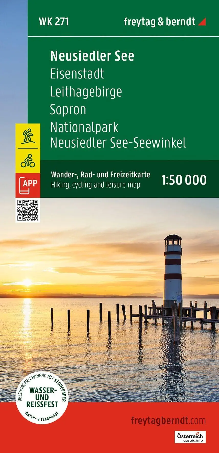 Cover: 9783707925203 | freytag &amp; berndt Wanderkarte Neusiedler See, Eisenstadt -...