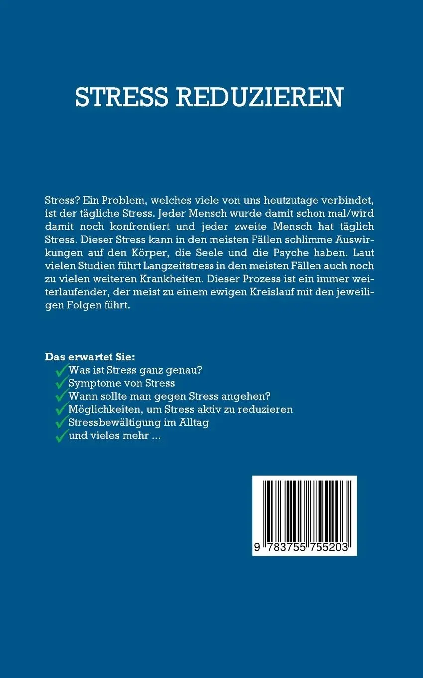 Rückseite: 9783755755203 | Stress reduzieren und Gelassenheit lernen: Mit gezieltem...