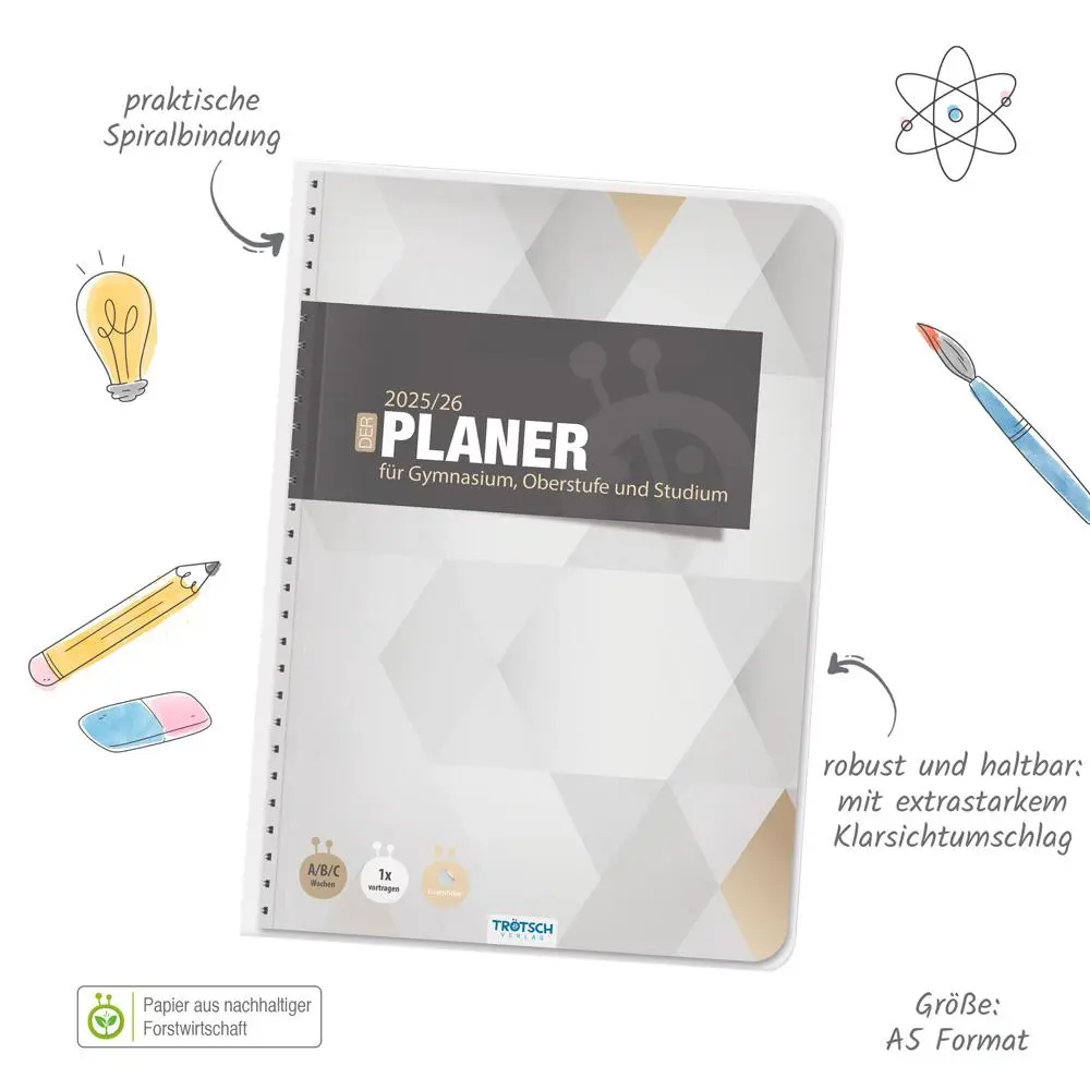Bild: 9783988025203 | Trötsch Gymnasialplaner Light 25/26 | Trötsch Verlag GmbH &amp; Co. KG
