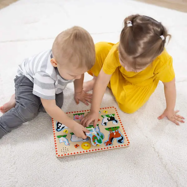 Bild: 681147005303 | MPZ Bauernhoftiere Sound Puzzle | Karton | 53030 | Deutsch | 2025