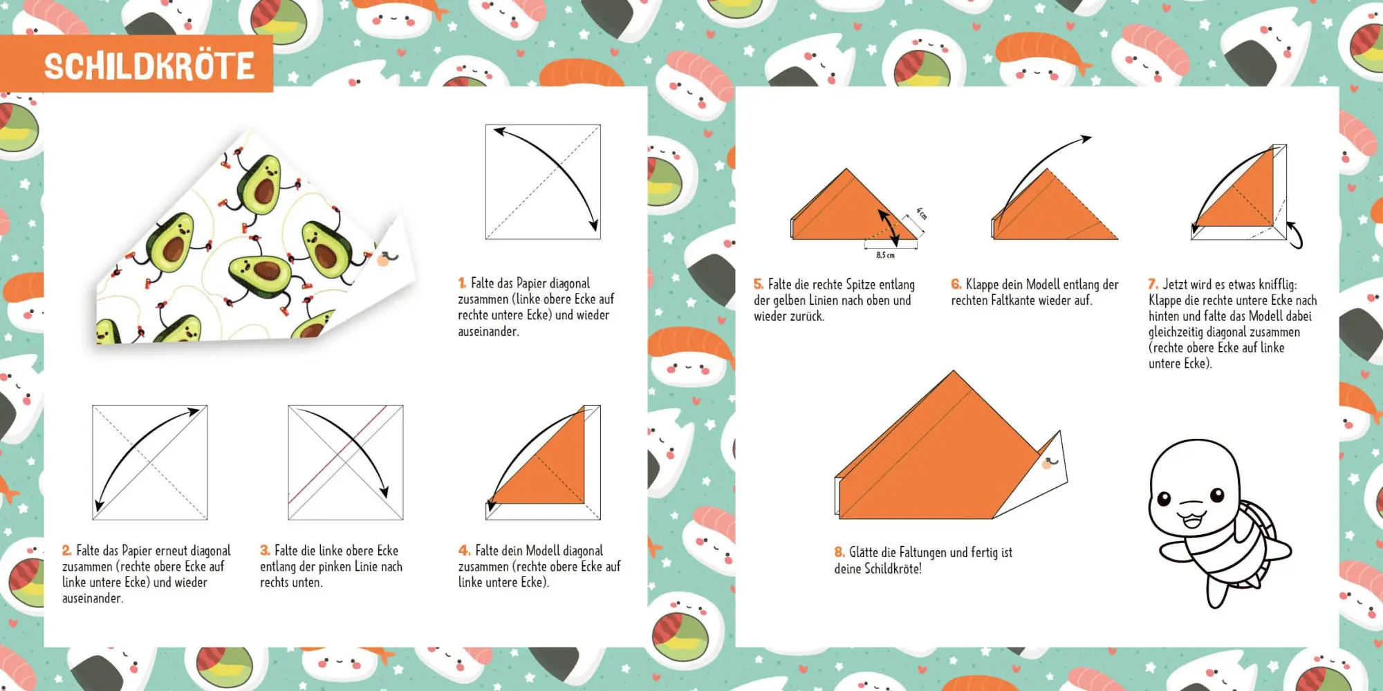 Bild: 9783745915303 | 88 x Origami Kids - Kawaii | Thade Precht | Taschenbuch | 208 S.