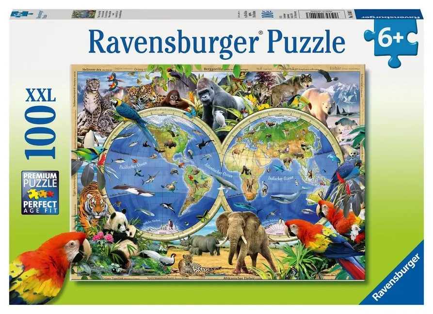 Cover: 4005556105403 | Ravensburger Kinderpuzzle - 10540 Tierisch um die Welt -...
