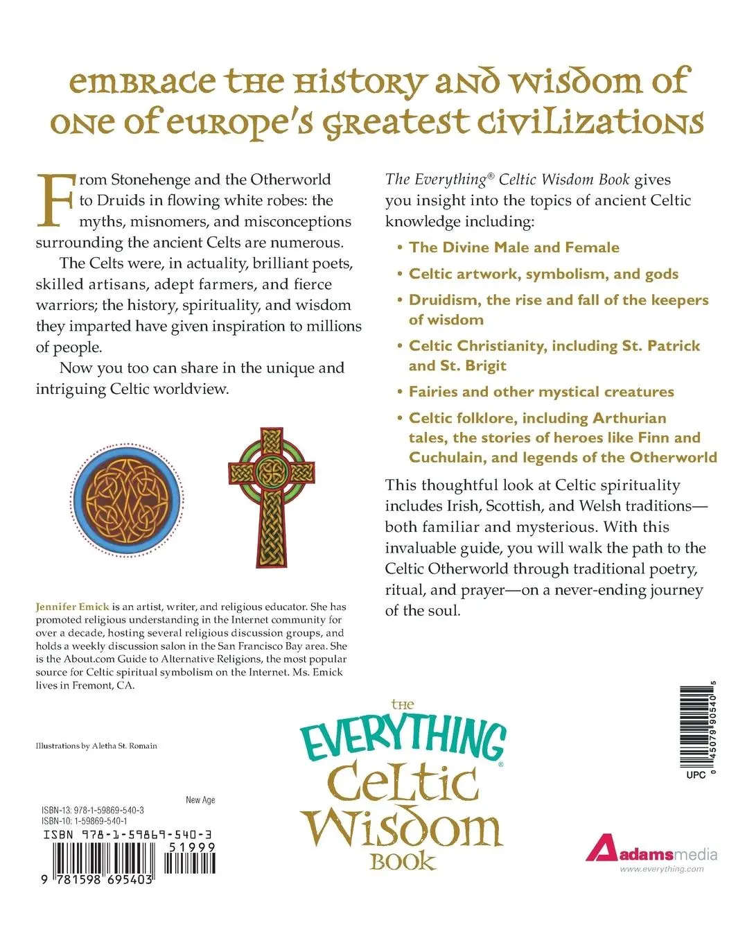 Rückseite: 9781598695403 | The Everything Celtic Wisdom Book | Jennifer Emick | Taschenbuch