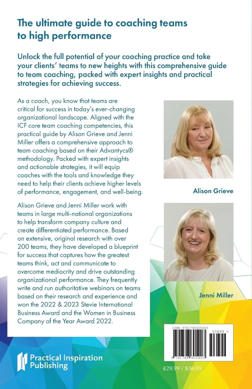 Rückseite: 9781788605403 | Team Coaching Edge | Alison Grieve (u. a.) | Taschenbuch | Englisch