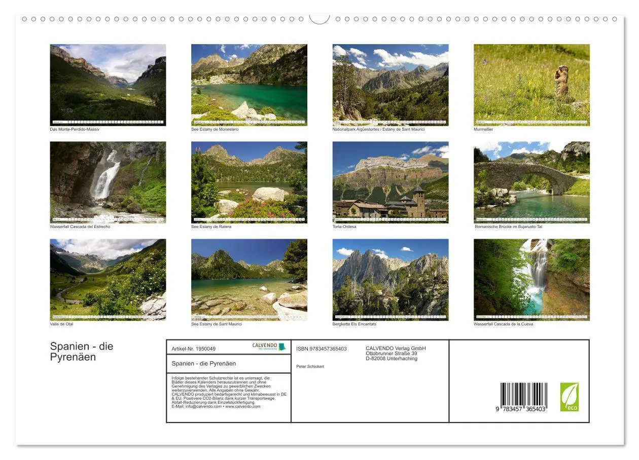 Bild: 9783457365403 | Spanien - die Pyrenäen (hochwertiger Premium Wandkalender 2026 DIN...