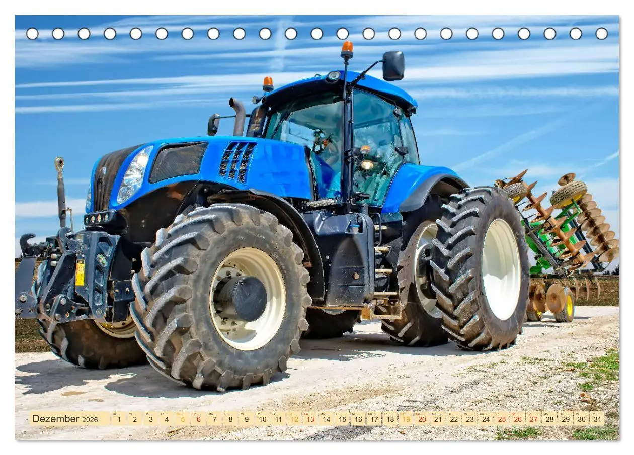 Bild: 9783457815403 | Traktoren - Giganten in der Landwirtschaft (Tischkalender 2026 DIN...