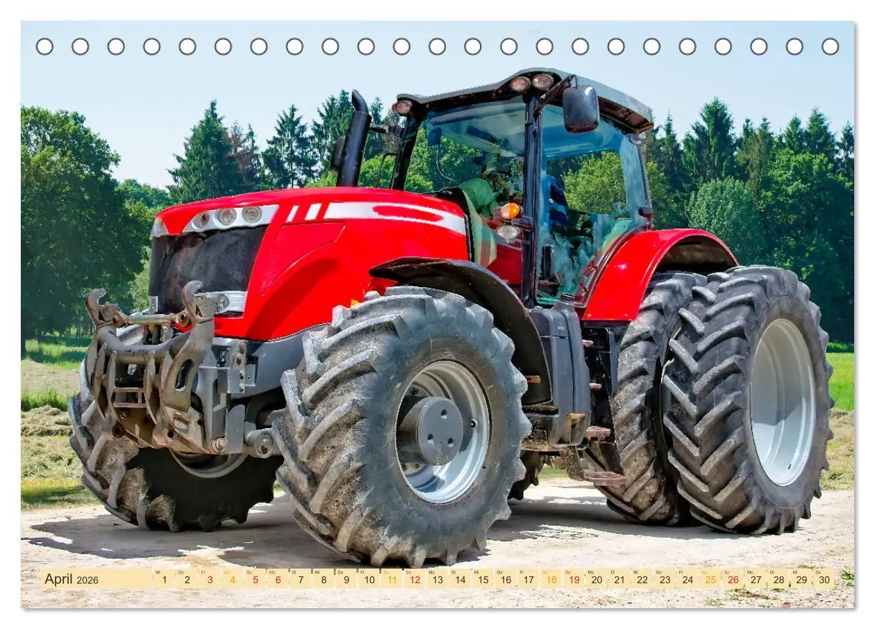 Bild: 9783457815403 | Traktoren - Giganten in der Landwirtschaft (Tischkalender 2026 DIN...