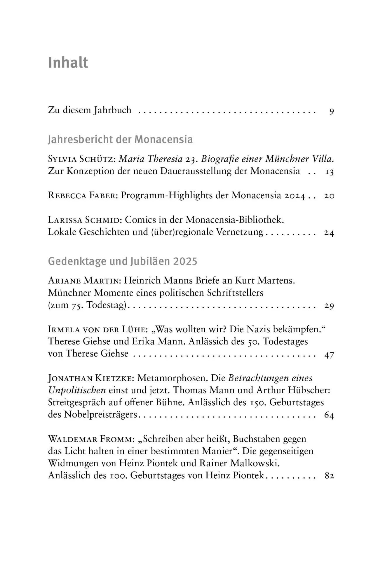 Bild: 9783962335403 | Freunde der Monacensia e. V. - Jahrbuch 2025 | Taschenbuch | 164 S.