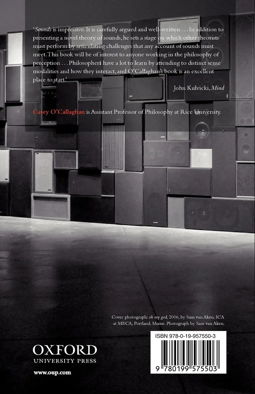 Rückseite: 9780199575503 | Sounds | A Philosophical Theory | Casey O'Callaghan | Taschenbuch