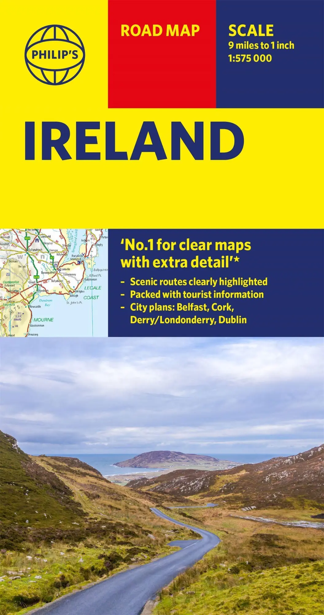 Cover: 9781849075503 | Philip's Ireland Road Map | Philip's Maps | (Land-)Karte | Englisch