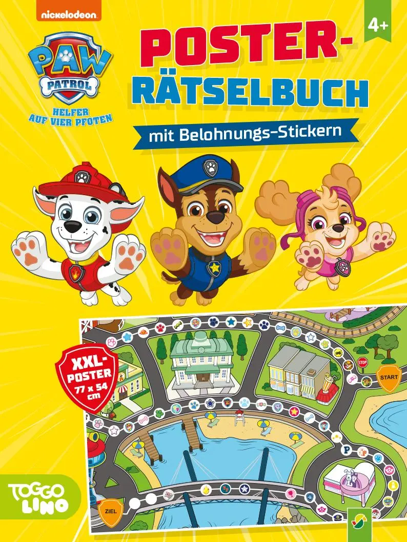 Cover: 9783849945503 | PAW Patrol Poster-Rätselbuch mit Belohnungs-Stickern | Verlag | Buch