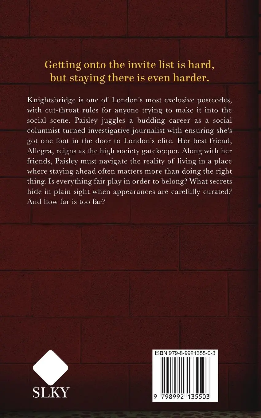 Rückseite: 9798992135503 | The Knightsbridge Crowd | Mariana De' Carli | Taschenbuch | Englisch