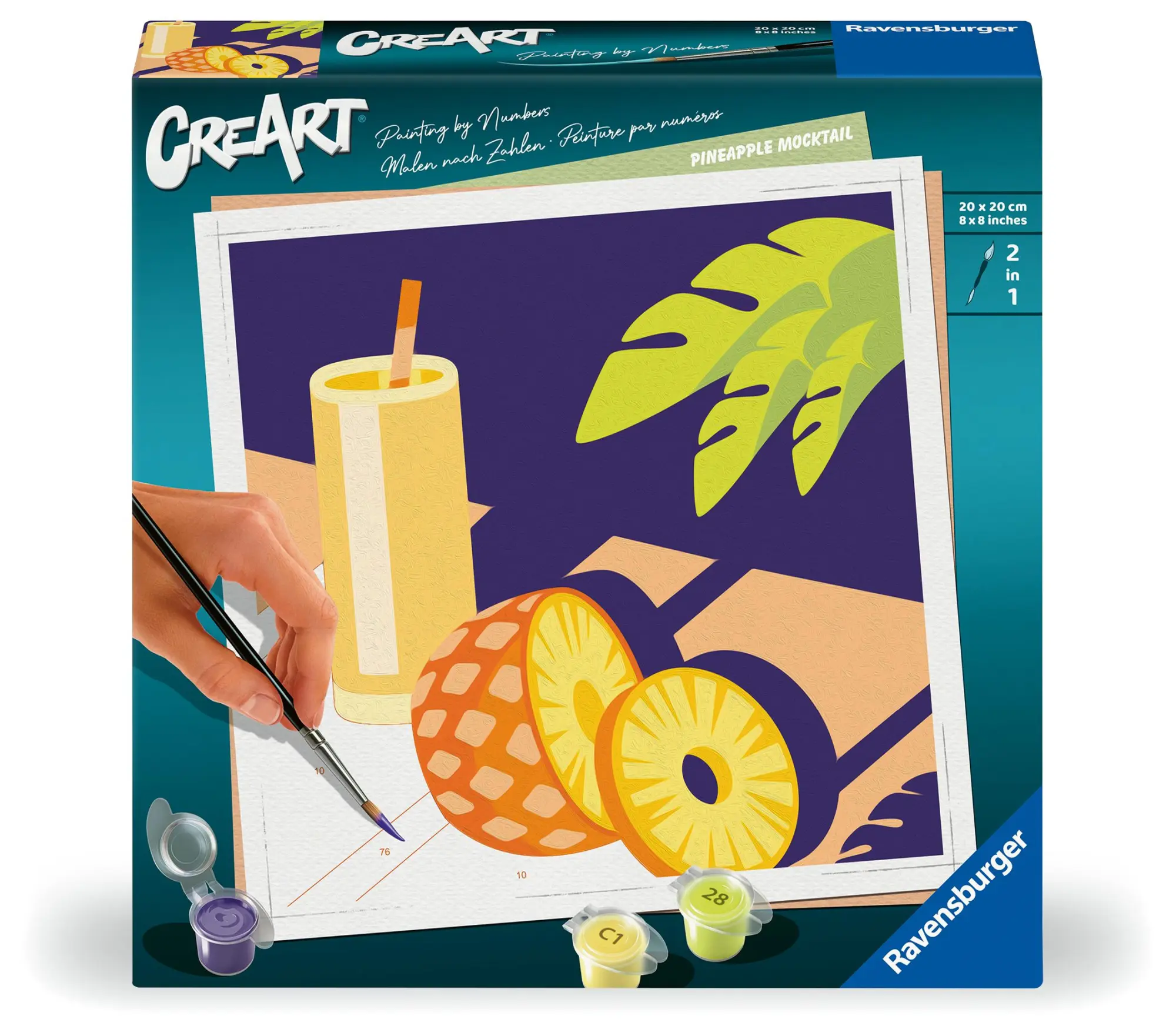 Cover: 4005556255603 | CreArt, Malen nach Zahlen Adults Trend - Mocktail Ananas | Spiel