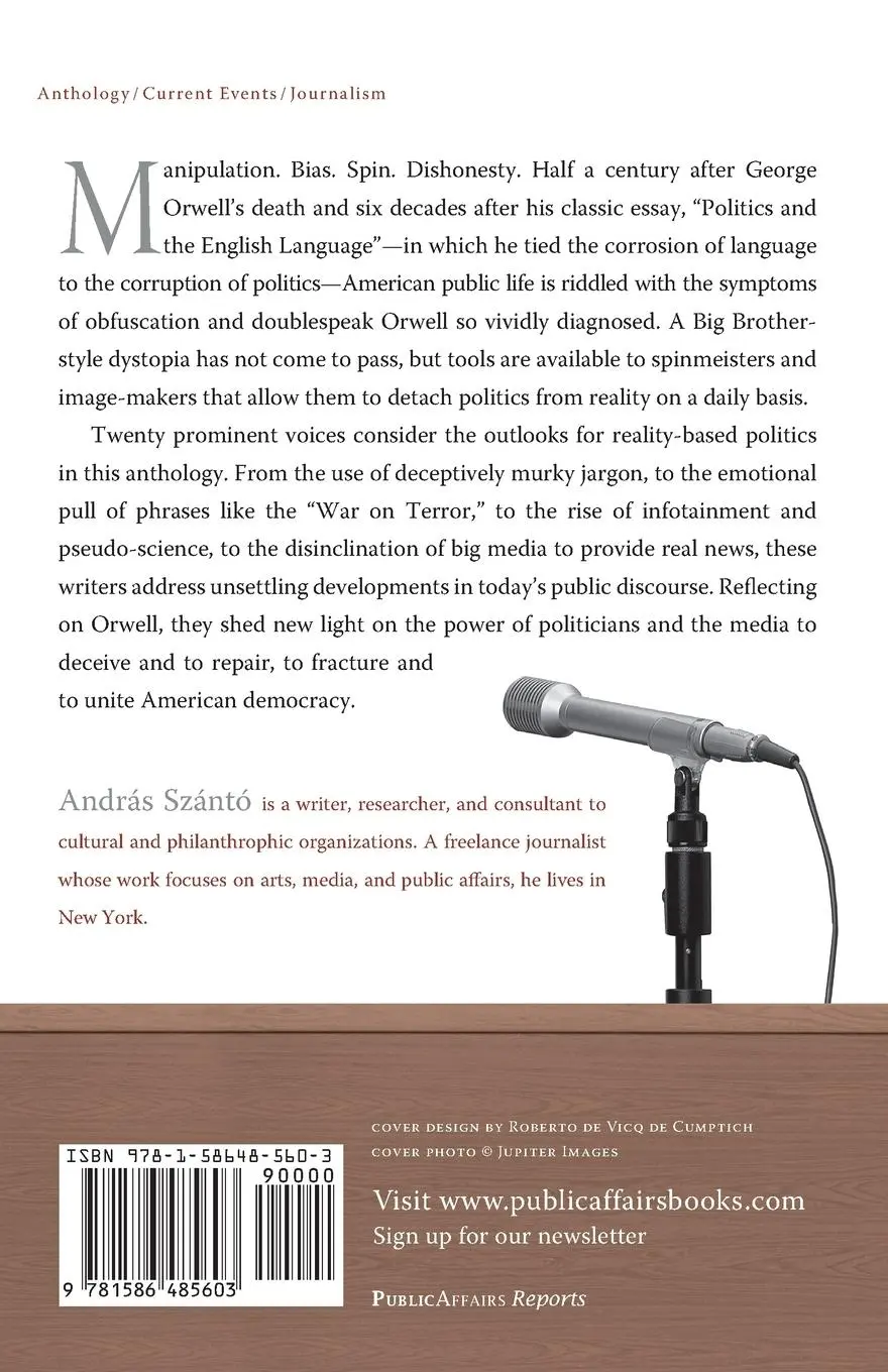 Rückseite: 9781586485603 | What Orwell Didn't Know | Andras Szanto | Taschenbuch | Englisch