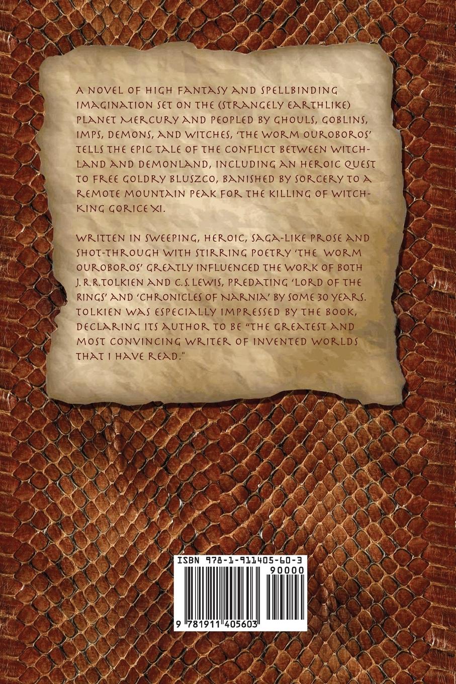 Rückseite: 9781911405603 | The Worm Ouroboros | Illustrated, with notes and annotated glossary