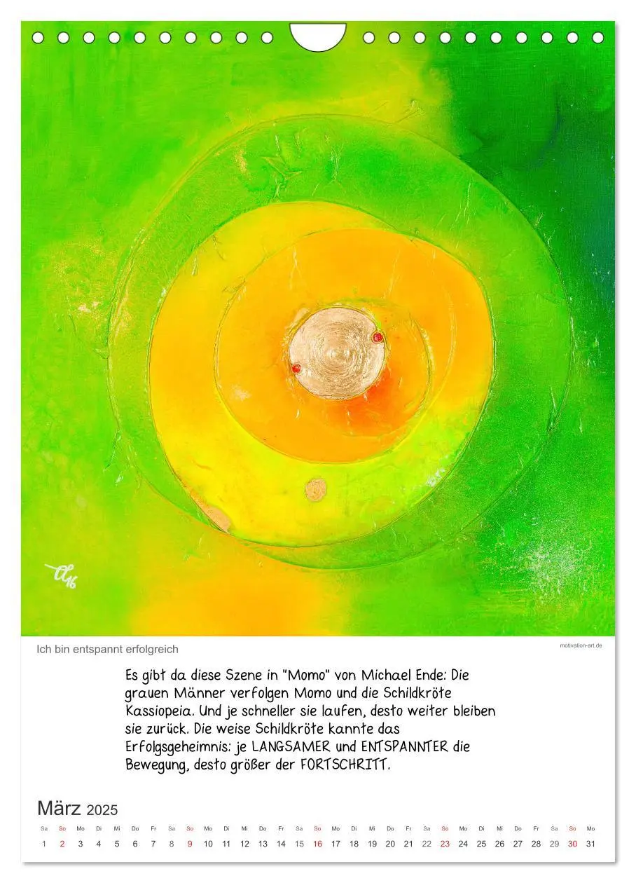 Bild: 9783457035603 | Motivation-Art 2025 (Wandkalender 2025 DIN A4 hoch), CALVENDO...