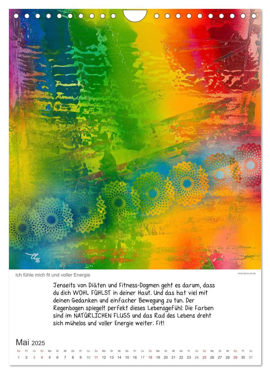 Bild: 9783457035603 | Motivation-Art 2025 (Wandkalender 2025 DIN A4 hoch), CALVENDO...