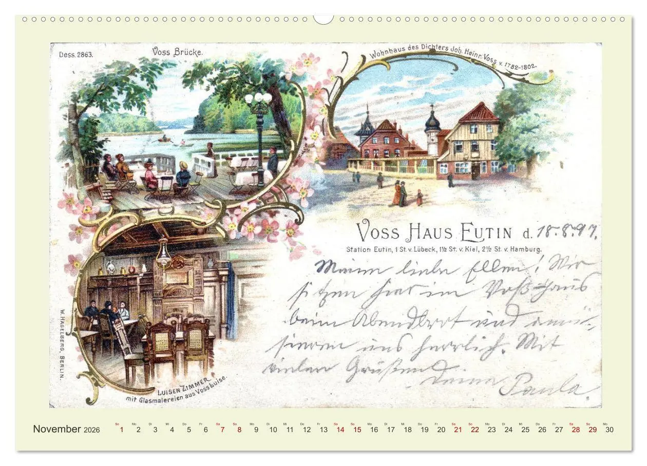 Bild: 9783457275603 | Gruß aus Eutin (Wandkalender 2026 DIN A2 quer), CALVENDO...