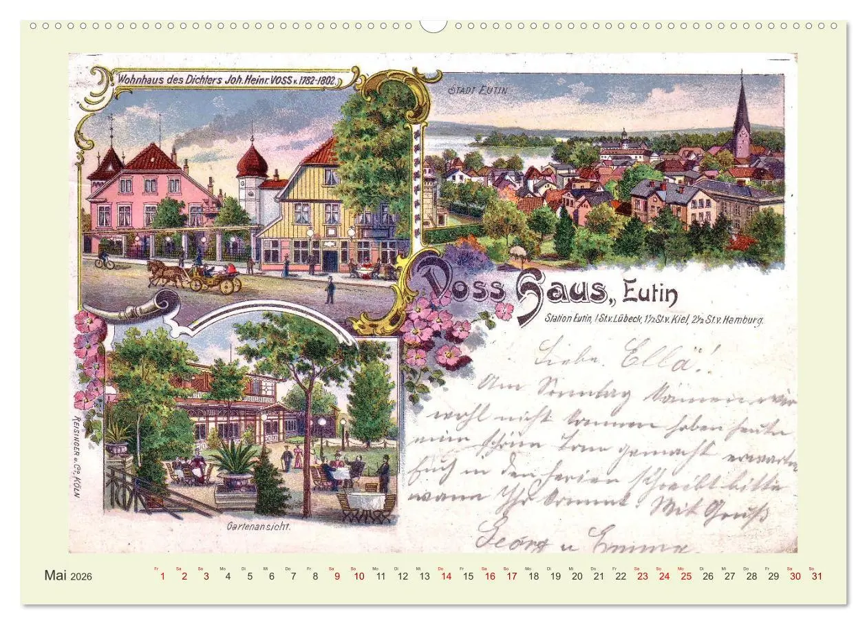Bild: 9783457275603 | Gruß aus Eutin (Wandkalender 2026 DIN A2 quer), CALVENDO...