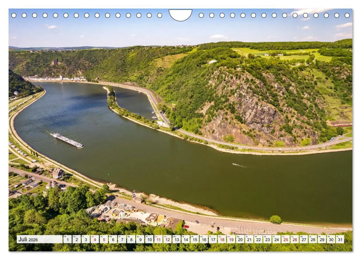 Bild: 9783457345603 | Der Rhein (Wandkalender 2026 DIN A4 quer), CALVENDO Monatskalender