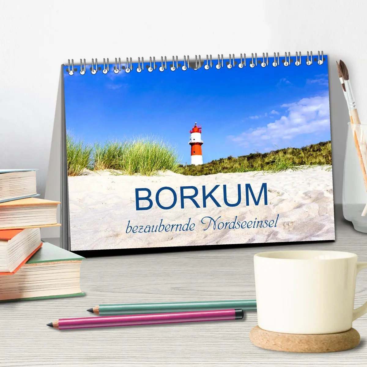 Bild: 9783457965603 | Borkum, bezaubernde Nordseeinsel (Tischkalender 2026 DIN A5 quer),...