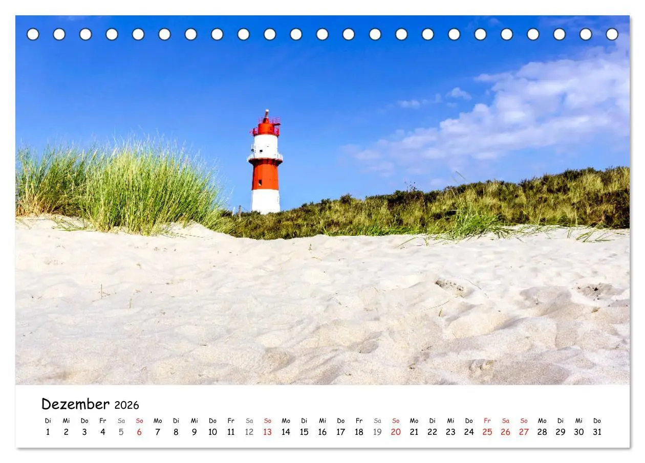 Bild: 9783457965603 | Borkum, bezaubernde Nordseeinsel (Tischkalender 2026 DIN A5 quer),...