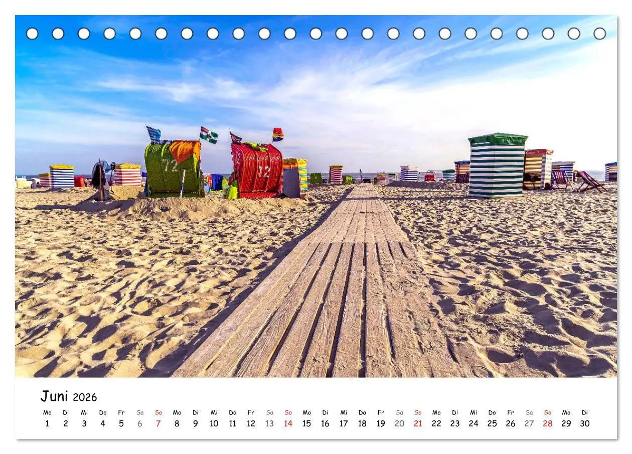 Bild: 9783457965603 | Borkum, bezaubernde Nordseeinsel (Tischkalender 2026 DIN A5 quer),...