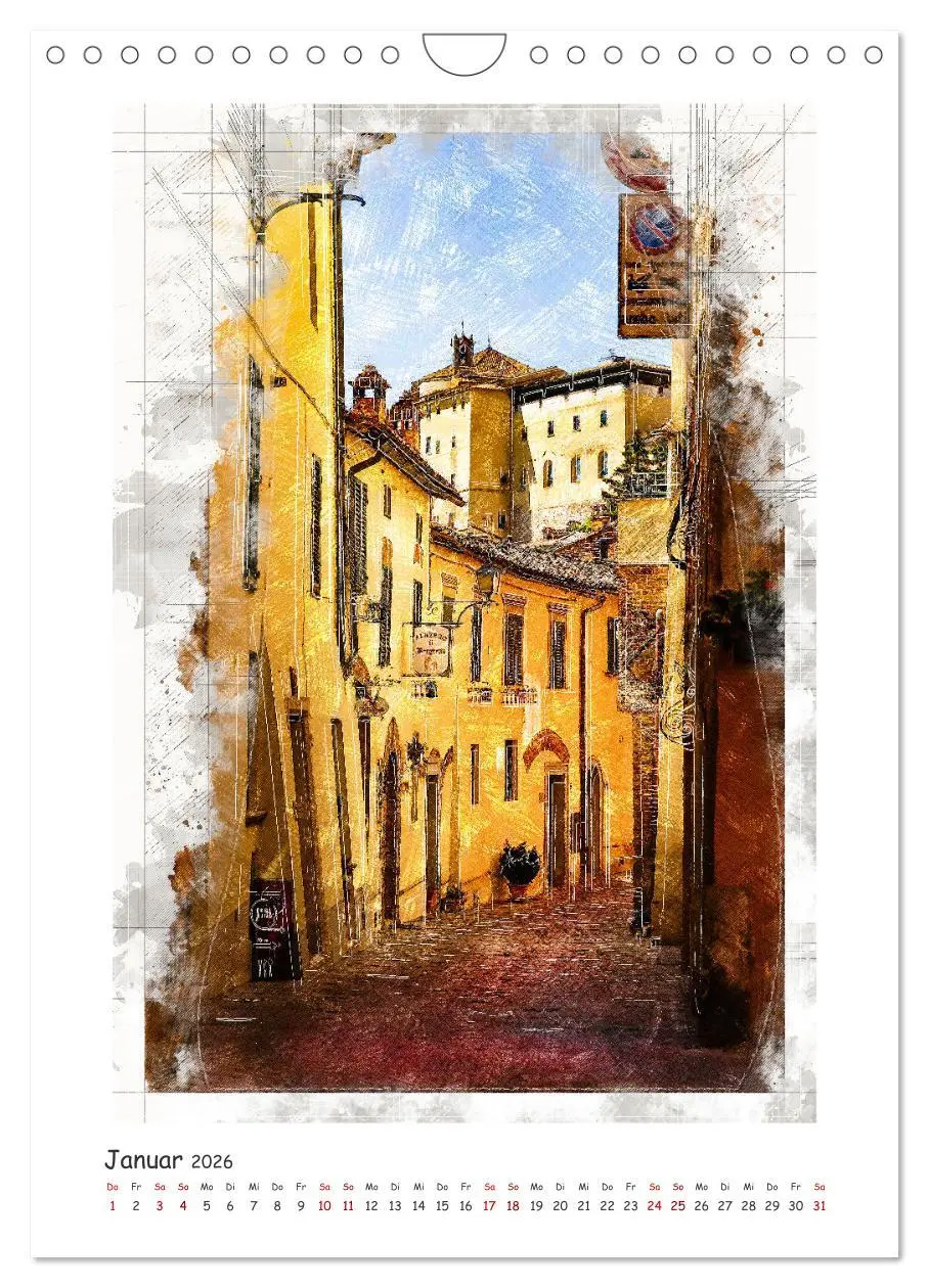Bild: 9783516365603 | Toskanische Winkel (Wandkalender 2026 DIN A4 hoch), CALVENDO...