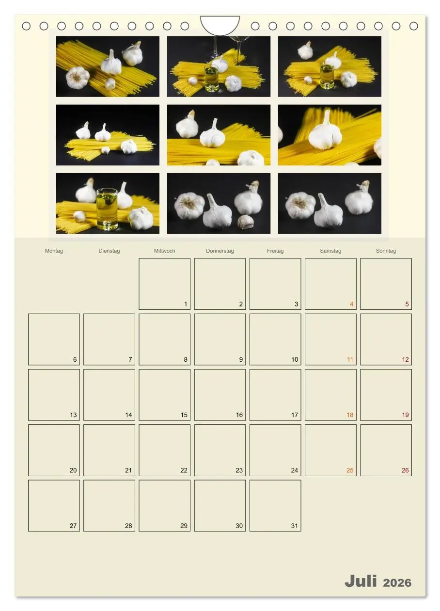 Bild: 9783516435603 | Food (Wandkalender 2026 DIN A4 hoch), CALVENDO Monatskalender | Jäger