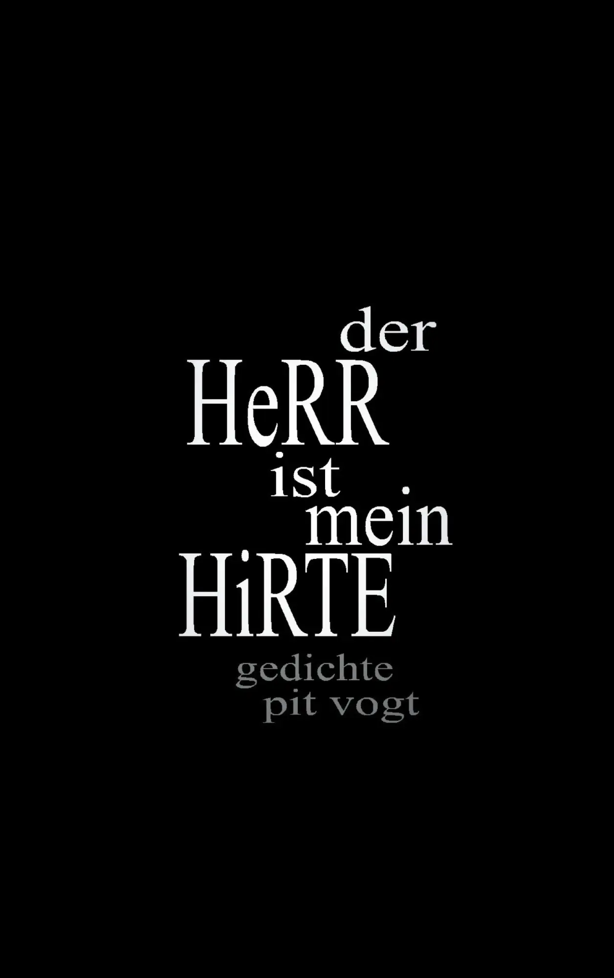 Cover: 9783755715603 | Der Herr ist mein Hirte | Gedichte zum Nachdenken | Pit Vogt | Buch