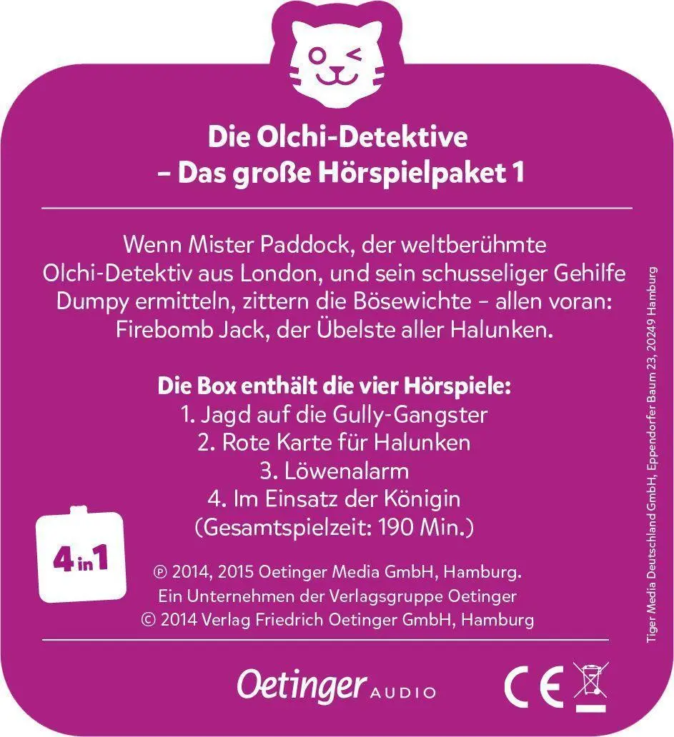 Bild: 4260535485703 | tigercards Multicard - Olchi-Detektive - 4 Hörspiele (Folgen 1 - 4)
