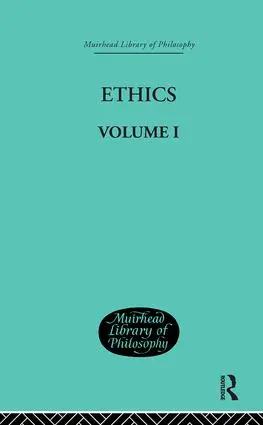Cover: 9780415295703 | Ethics | Volume I | Nicolai Hartmann | Einband - fest (Hardcover)