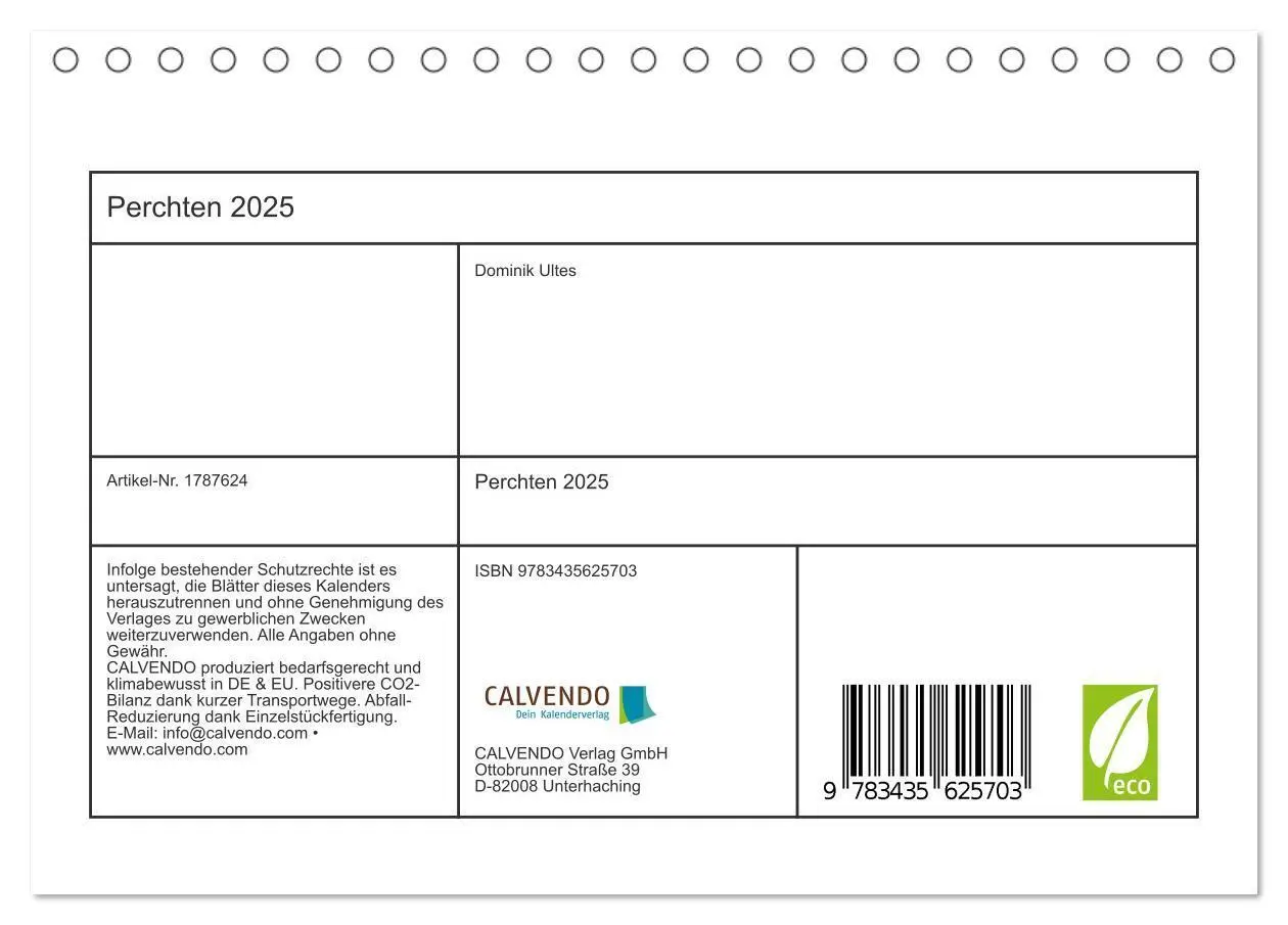 Bild: 9783435625703 | Perchten 2025 (Tischkalender 2025 DIN A5 quer), CALVENDO...
