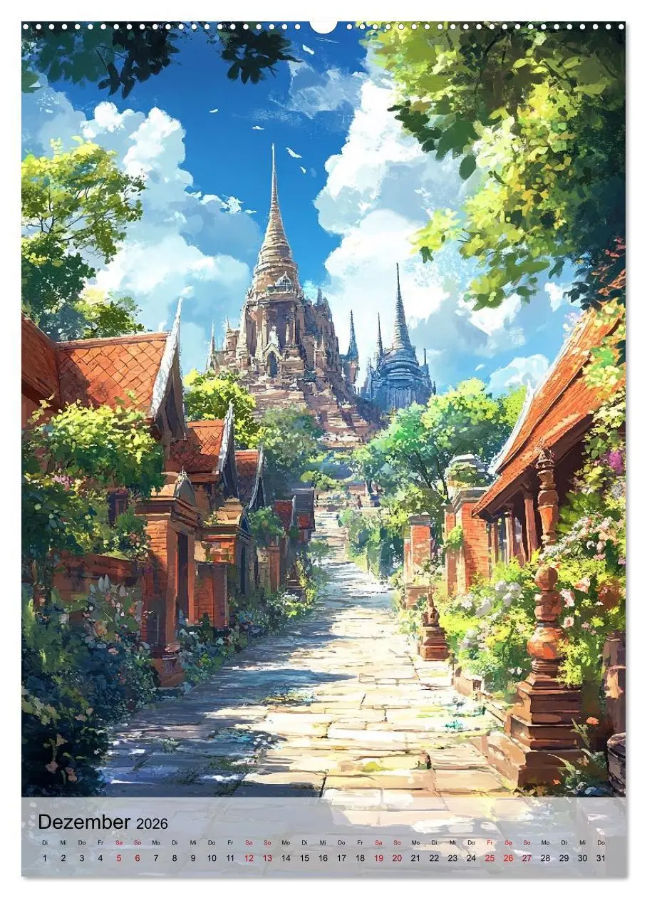 Bild: 9783457645703 | Thailand Fantasie (Wandkalender 2026 DIN A2 hoch), CALVENDO...